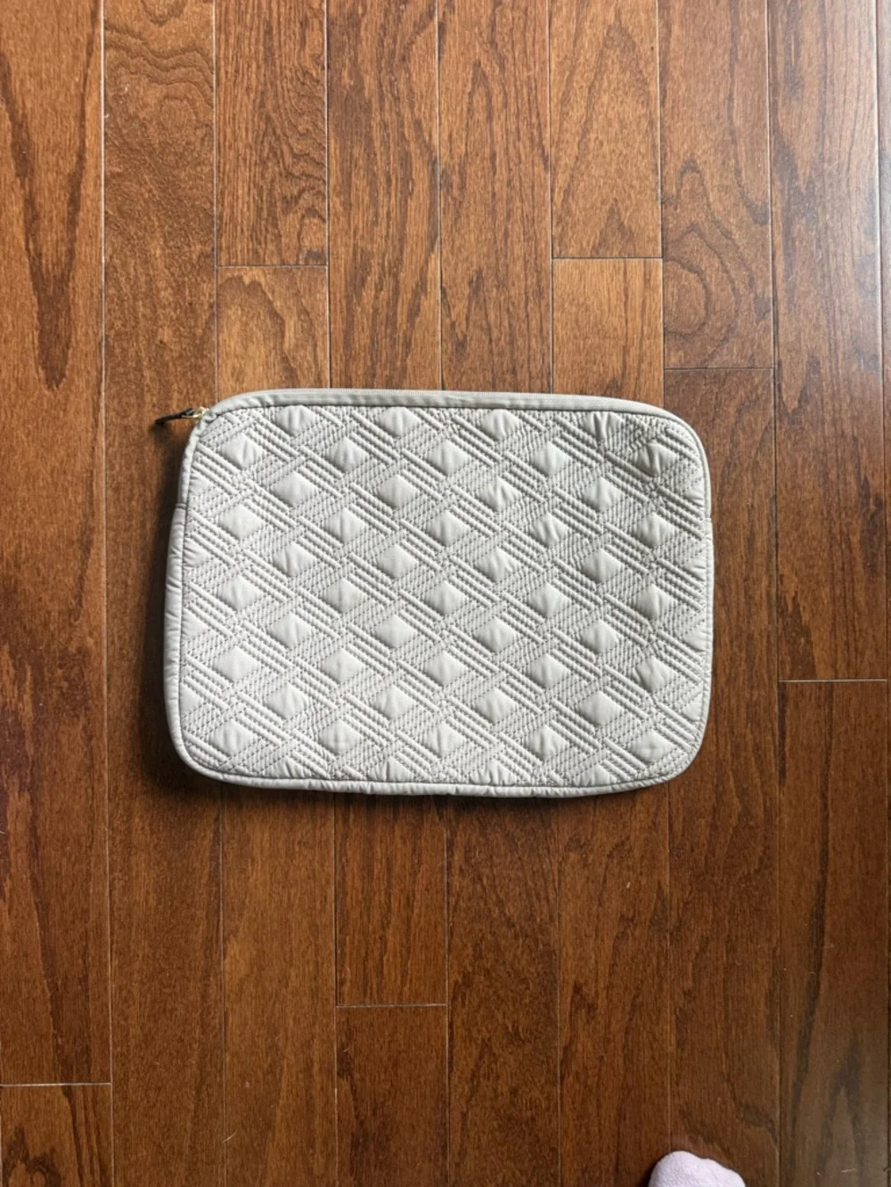 Tumi Quilted Tablet Sleeve in Light Cream